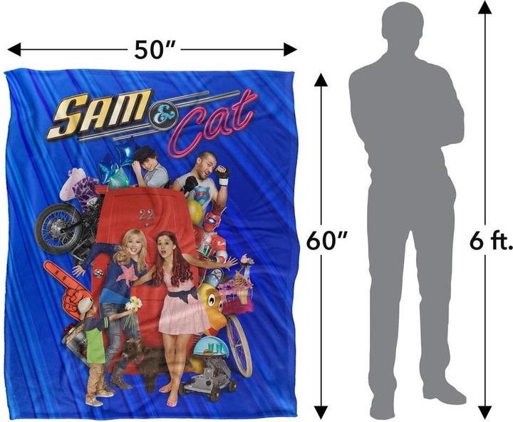 Immagine prodotto Sam & Cat Dusche Plakat Decke Seidig Supersoft (152 x 127 cm)