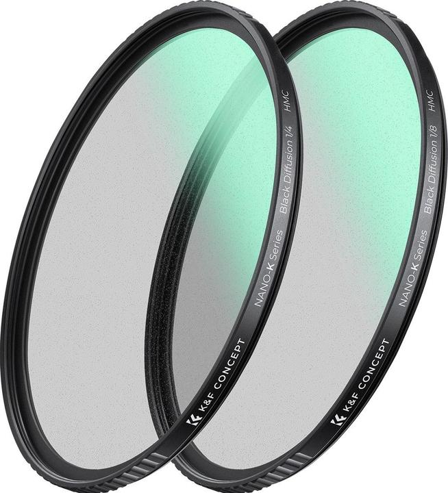 K&F Concept 1/4+1/8 Black Mist Filter Set Nano K 77mm (KF-1716V1) (77 mm, Black Mist Filter)