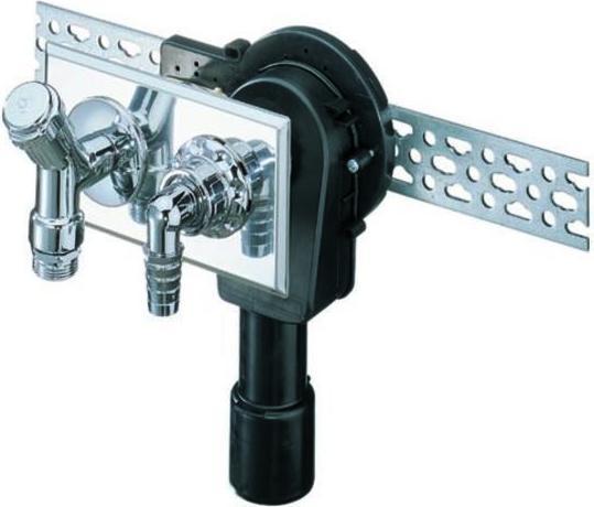 Dallmer GmbH & Co. KG sifone per lavatrice a muro 406 per installazione orizzontale DN 40/50 (Sifone per lavatrice)