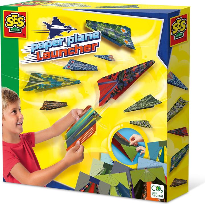 Actual product image Ses Paper aeroplane with launch pad