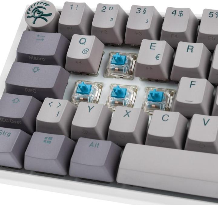 Produktbild Ducky One 3 Mist Grey SF Gaming Tastatur, RGB LED - MX-Blue (Deutschland, Kabelgebunden)