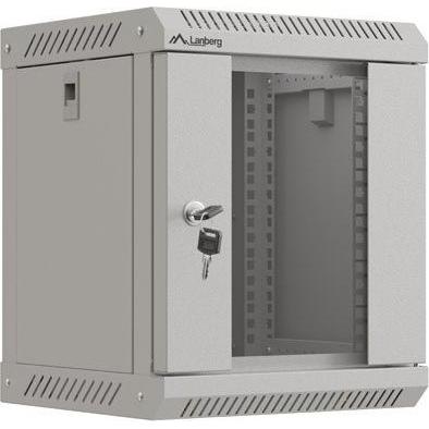 Lanberg Szafa Instalacyjna Rack Wisząca 10 6u 300x300 Szara Drzwi Przeszklone (Flat Pack) (5.71 HE, 10 Zoll Rack), Serve...