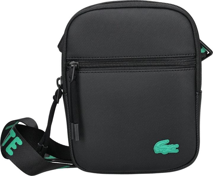 Actual product image Lacoste Small LCST Slimline Piqué Bag - Black