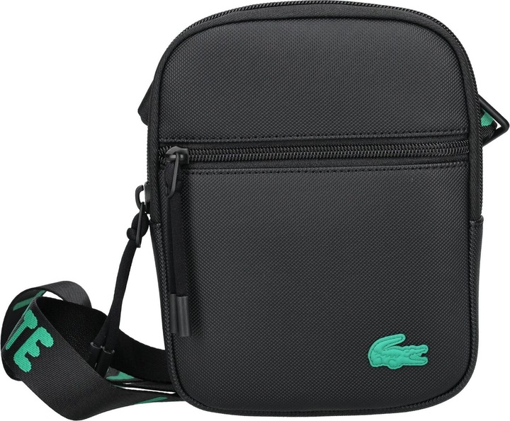 Produktbild Lacoste Small LCST Slimline Piqué Tasche - Schwarz