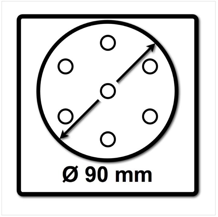 Actual product image Festool Grinding wheel STF D90/6 P80 GR/50 (80)
