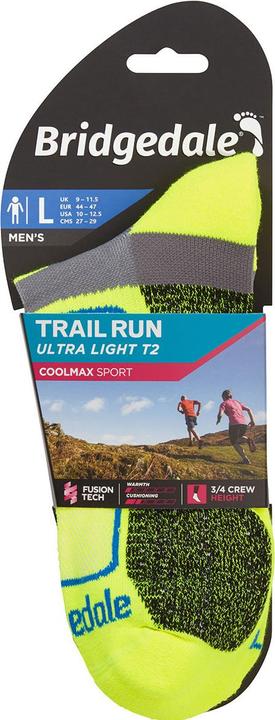 Actual product image Bridgedale Ultralight T2 Coolmax® Sport 3/4 Crew (44 - 47)