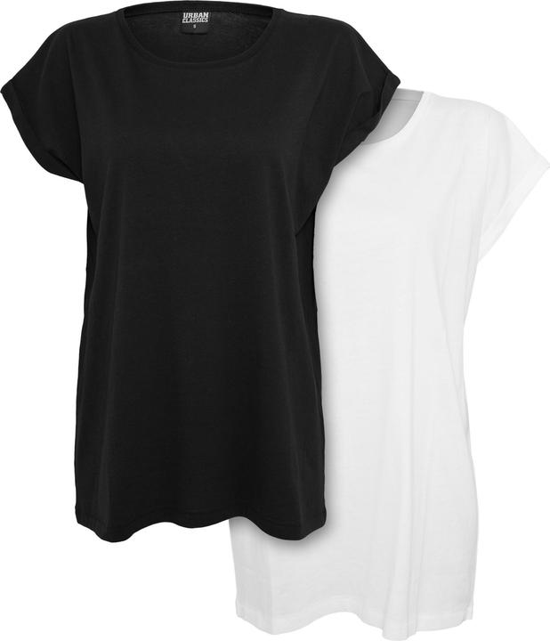 Produktbild Urban Classics Ladies Extended Shoulder Tee 2-Pack (M)