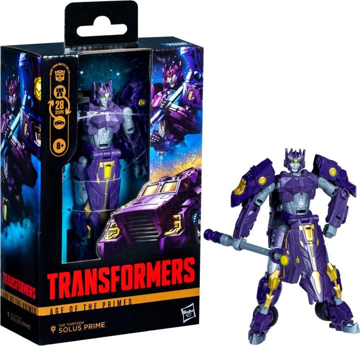 Actual product image Transformers Tra Gen Deluxe Solus Prime