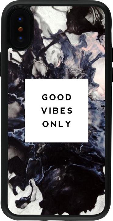 Produktbild PhoneLook Hülle Silikon schwarz Marble Good Vibes Only (Apple iPhone XS, Apple iPhone X)