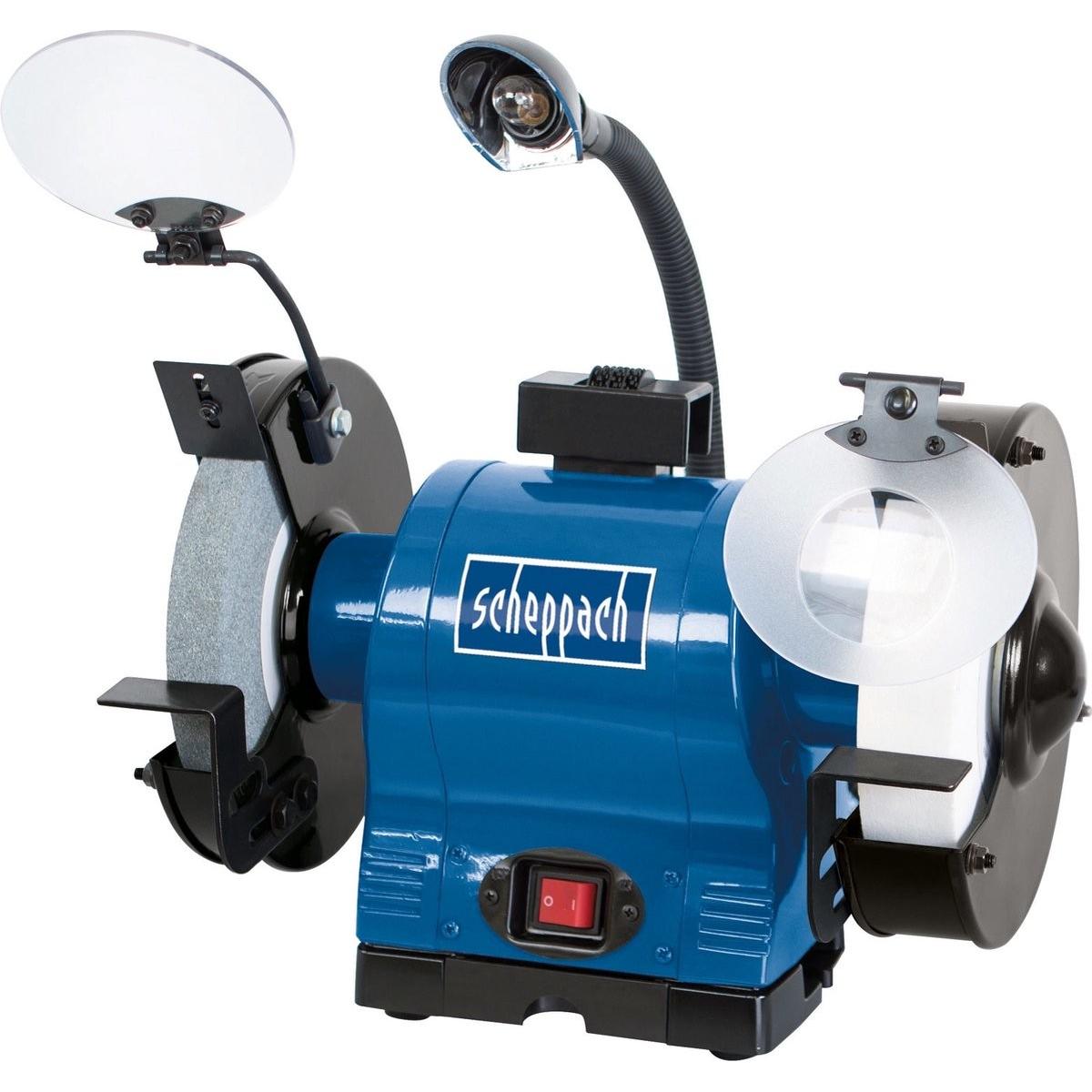 Scheppach, Rettificatrice + lucidatrice, Szlifierka stołowa BG200AL (Tritacarne da banco, 550 W)