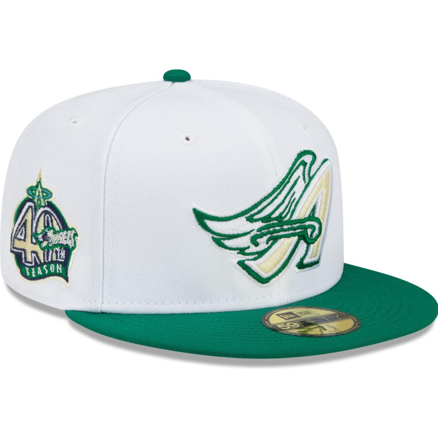 New Era, Herren, Cap, 59Fifty Cap - ANNIVERSARY Los Angeles Angels - 7 5/8, Weiss, (7 5/8)
