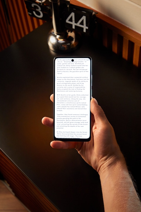 Actual product image TCL 40 NxtPaper (256 GB, Midnight Blue, 6.78", Dual SIM, 50 Mpx, 4G)