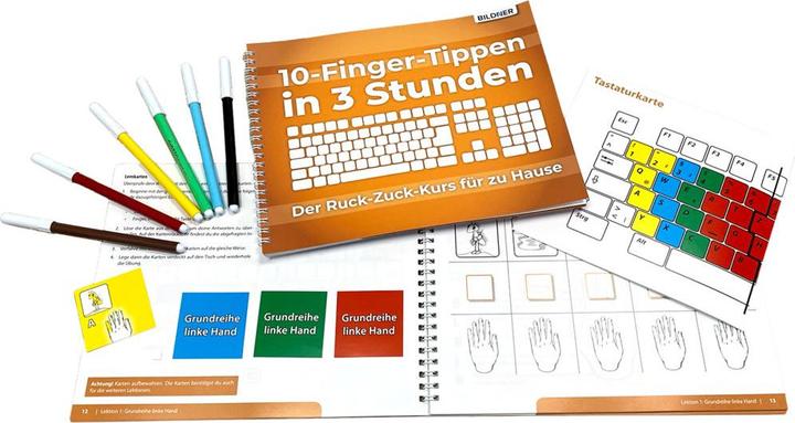 Actual product image 10 Finger Tippen in 3 Stunden (German, Anja Schmid, 2019)