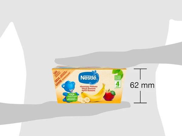Image du produit Nestlé Compote de pommes et de bananes, après 4 mois (400 g)