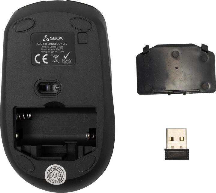 Image du produit Sbox WM-837 Noir (Sans fil)