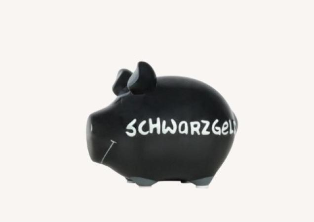 Actual product image KCG Piggy bank - black money (12.5 x 9.5 x 10 cm)