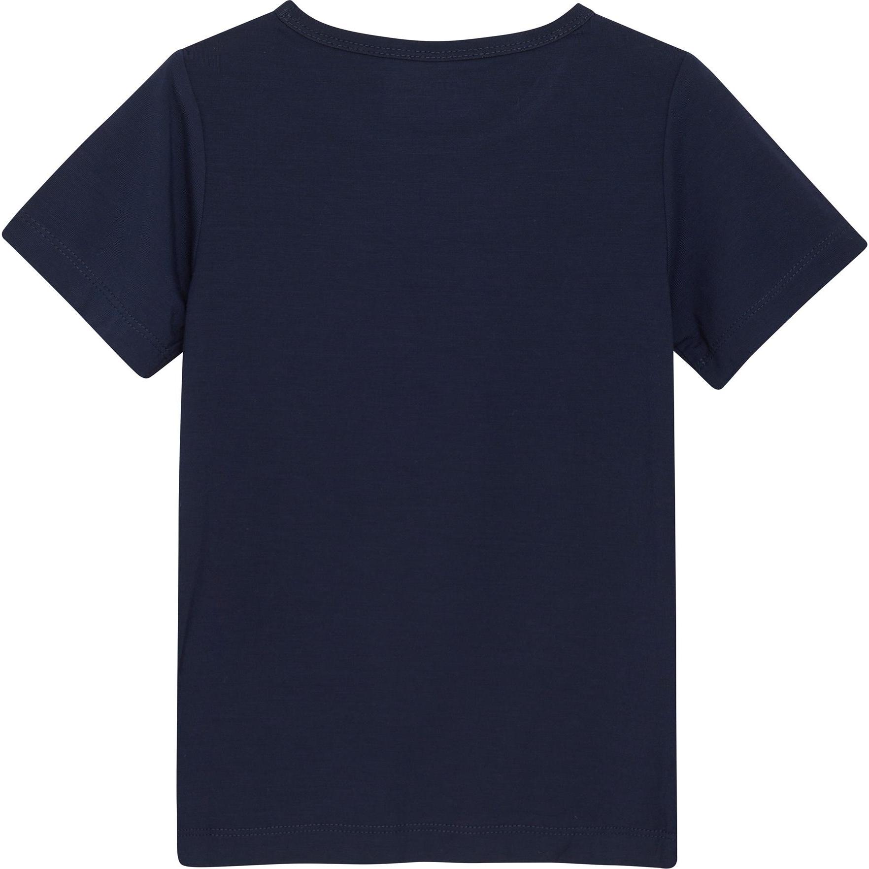 Thumbnail - Minymo, Unisex, Shirt, Kid's Blouse S/S, Blau, (98)