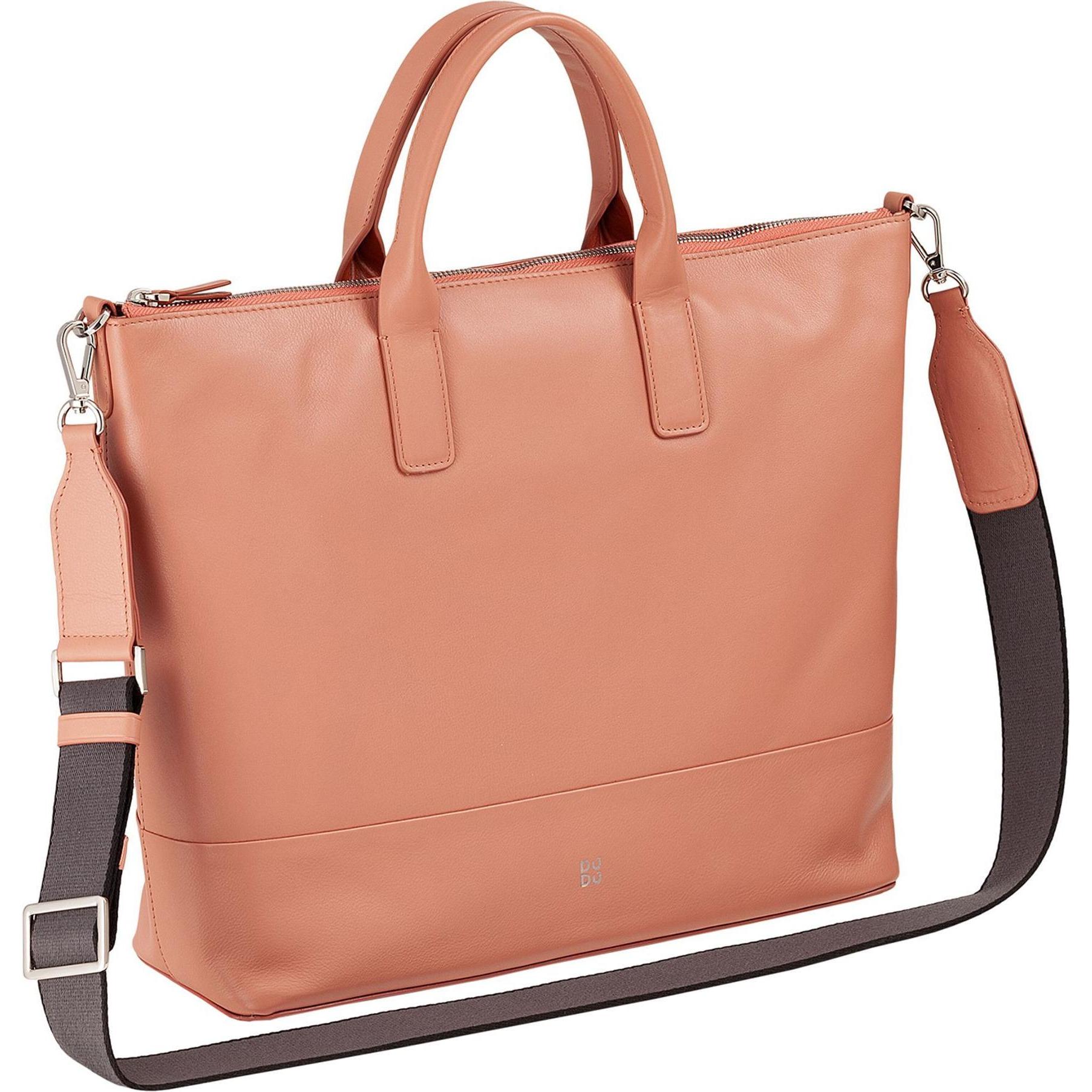 Thumbnail - Dudu, Handtasche, Halmahera Shopper Tasche Leder 40 cm, Pink