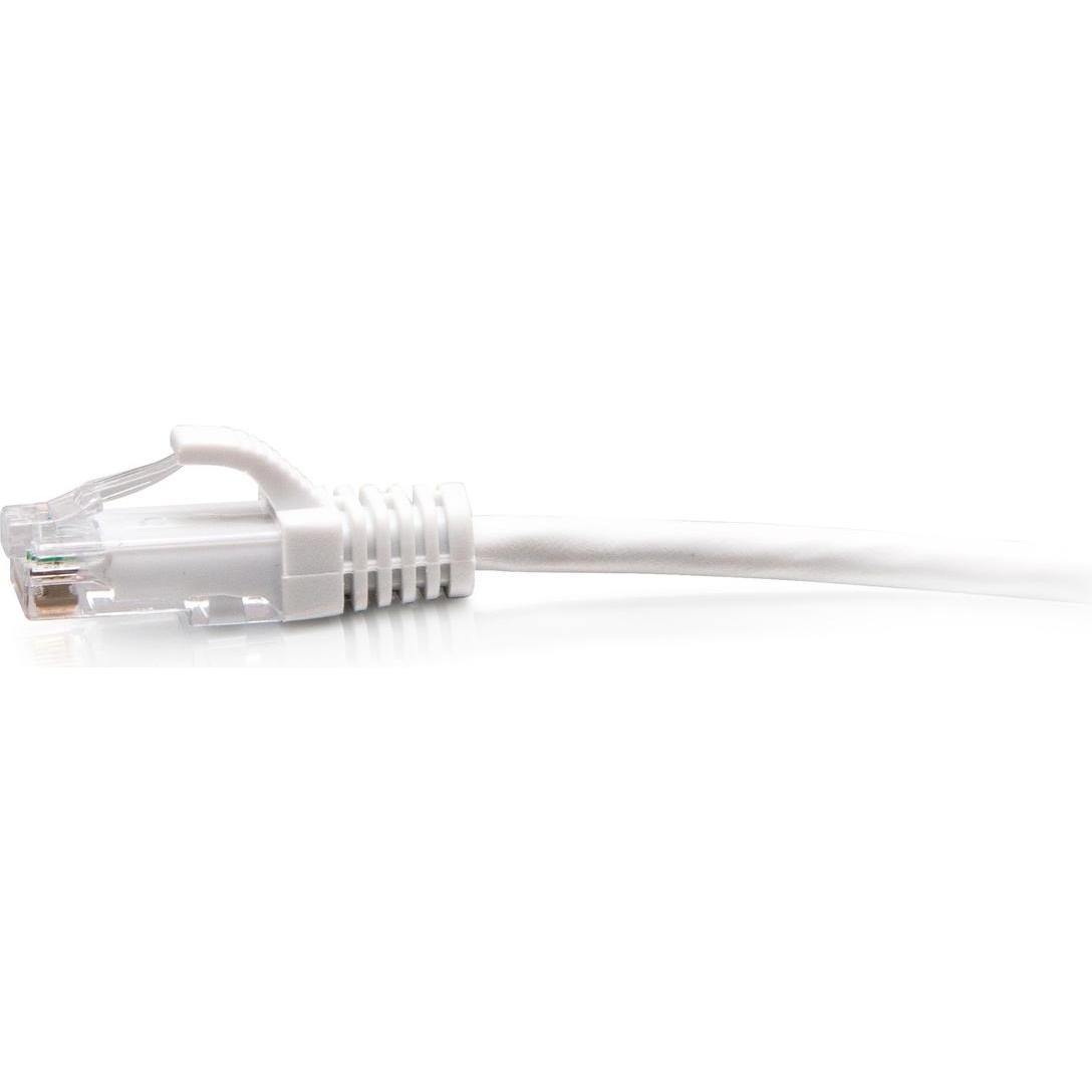 Thumbnail - C2G 3 m Cat6a ungeschirmtes (UTP) flaches Ethernet Patchkabel mit Rastnasenschutz – weiss (U/UTP, CAT6a, 3 m), Netzwerkk...