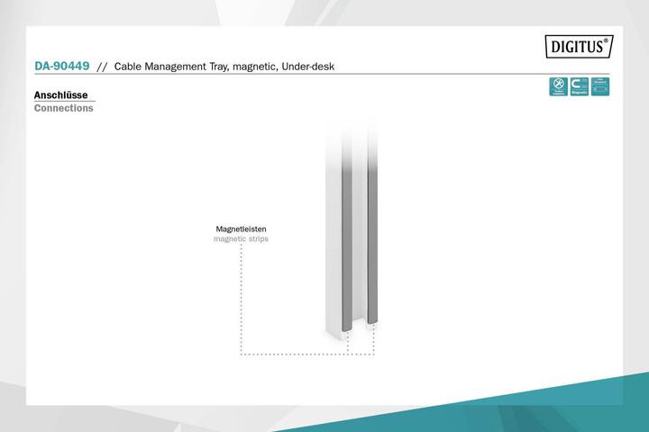 Actual product image Digitus Magnetic Cable Management Channel (Duct, 35 cm)