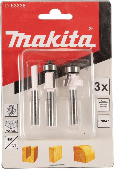 Produktbild Makita Fräser-Set 3tlg.