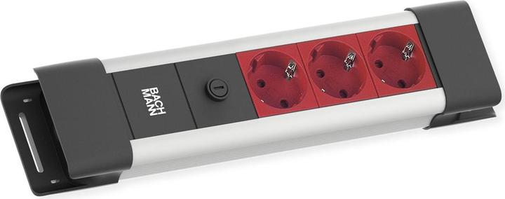 Image du produit Bachmann Steckdosenleiste (3x, CEE 7/3, Type 13, Type 15, Type 23, Type 25, Type 26, 2 m)