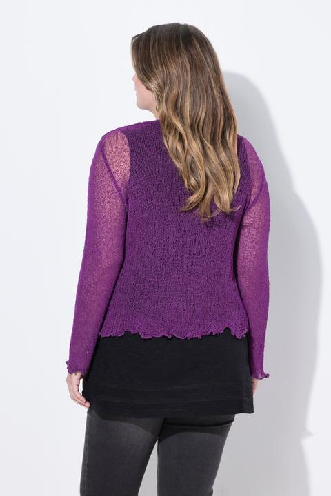 Produktbild Miamoda Jacke, elastischer Slim Fit, Löcher, Wellenkanten (58)
