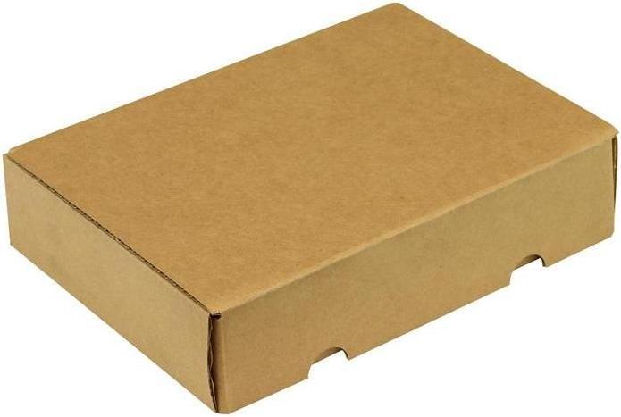 Actual product image Transpak Hinged box 1-wall dimensions 235x175x55mm C5 quality 1.4B brown brown (50 pcs.)