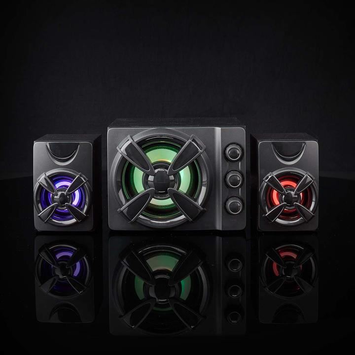 Actual product image Nedis Gaming Speaker | Speaker Channels: 2.1 | Power Supply via USB | 3.5 mm Plug | 33