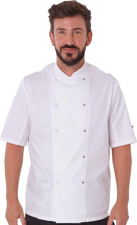 Actual product image Dennys Mens Stud Front Short-Sleeved Chef Jacket (S)