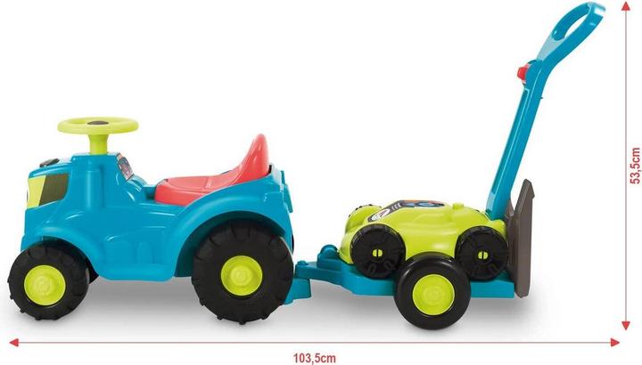 Image du produit Ecoiffier Tracteur avec remorque et tondeuse à gazon