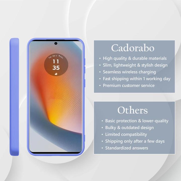 Actual product image Cadorabo Case for Motorola Moto Edge 50 Fusion TPU Liquid Silicone Cover (Motorola Edge 50 Fusion)