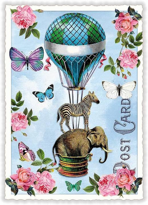 Produktbild Edition Tausendschön Postkarte / Ballon / hoch / blanko