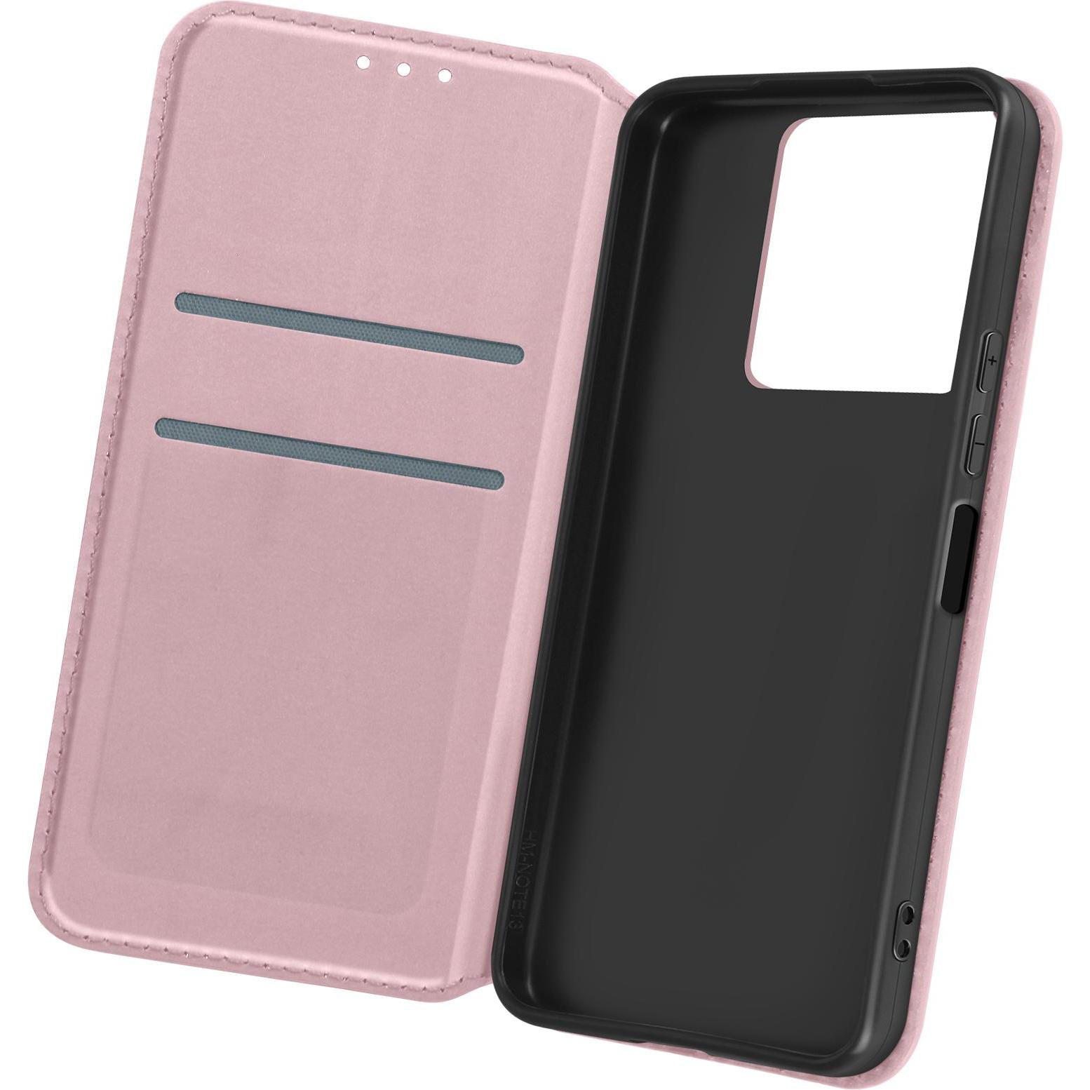 Avizar Classic Edition, Backcover mit Magnetklappe Series (Xiaomi Redmi Note 13), Smartphone Hülle, Rosa