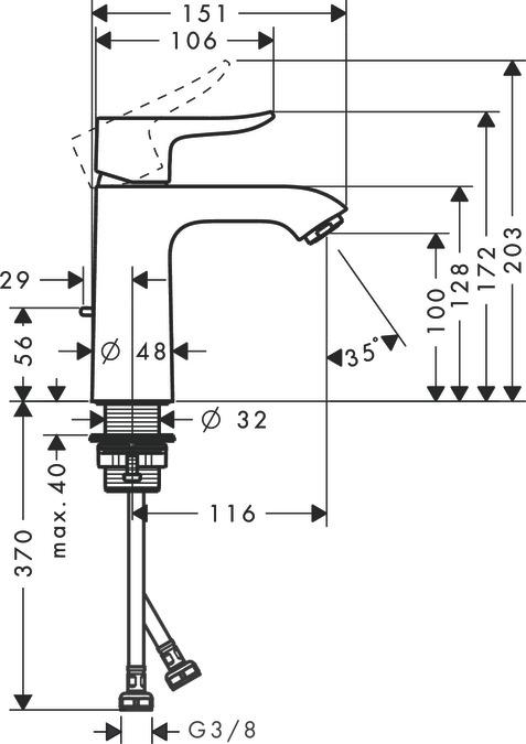 Produktbild hansgrohe Metris Chrom