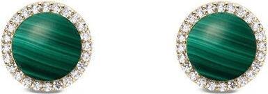 Produktbild Daniel Wellington Gold-Plated Stud Earrings With Malachite And Crystals - Audrey Dw00401407 (goldplattiert)