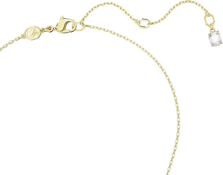 Actual product image Swarovski Dextera Necklace Intertwined Hoop White Gold (Swarovski Metal, 38 - 45 cm)