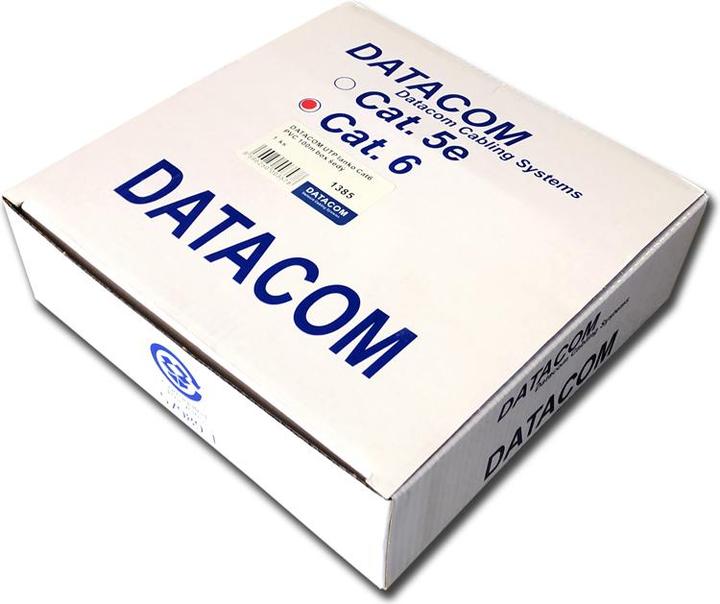 Productafbeelding Datacom UTP Cat.6 kabel, kabel (1385) grijs (U/UTP, CAT6, 100 m)