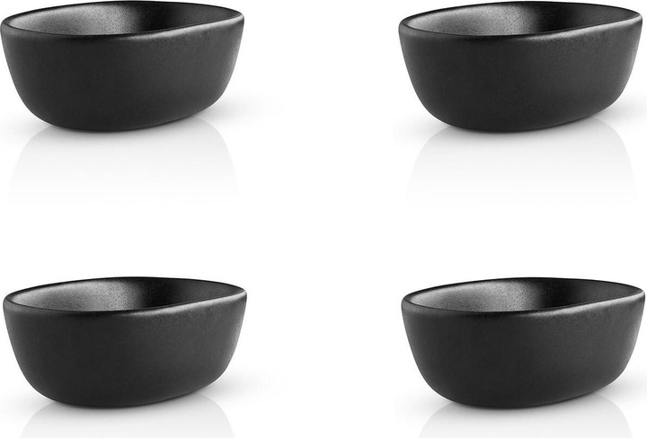 Immagine prodotto Eva Solo Ciotola per snack Nordic Kitchen 10 x 7 x 4 cm, 4 pezzi, Nero