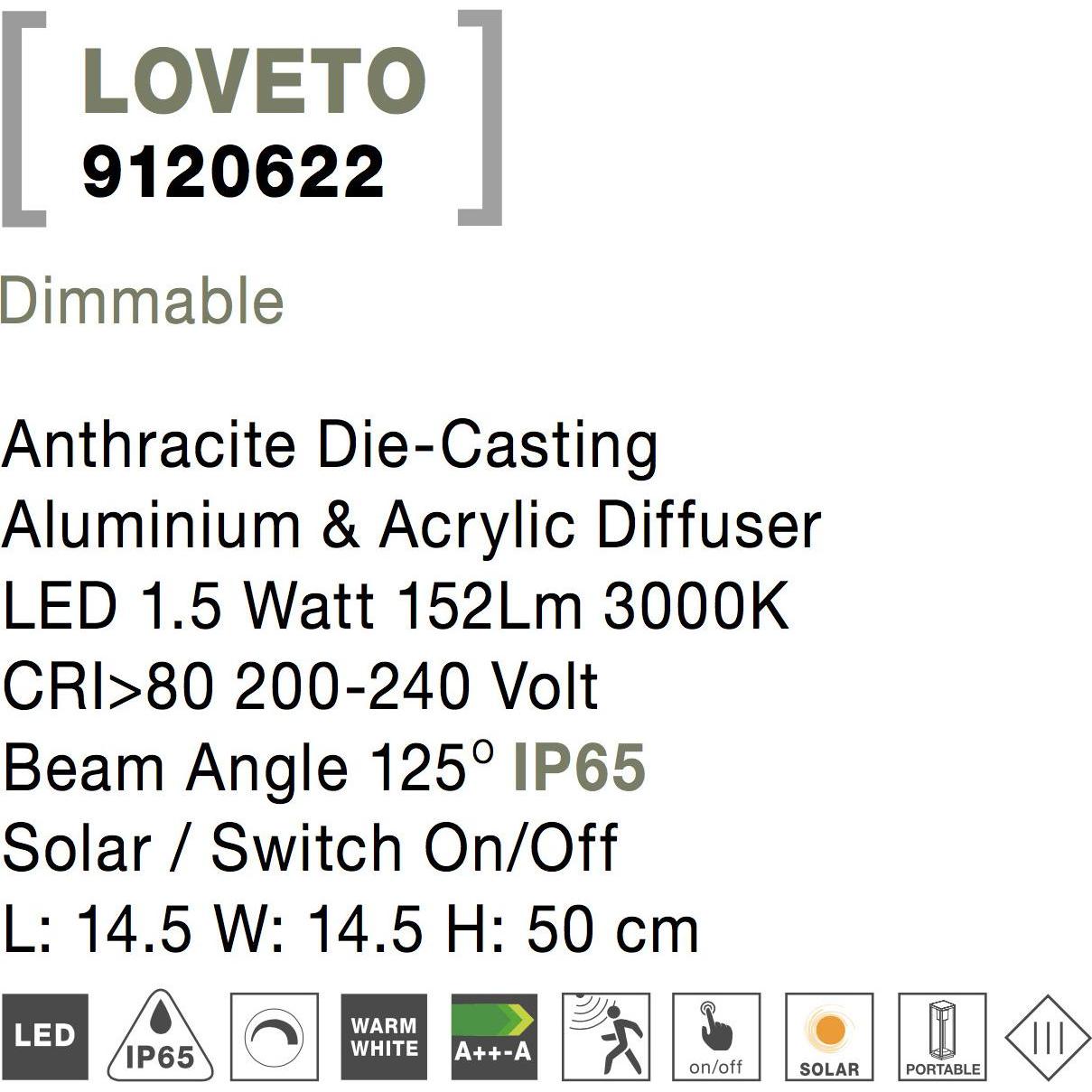 Thumbnail - Nova Luce, Gartenbeleuchtung, Loveto (152 lm, IP65)