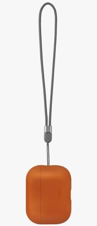 Actual product image Uniq Case Lino for AirPods Pro 3 gen Silicone orange (Headphone sleeve)