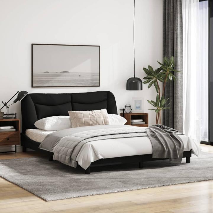Produktbild vidaXL Bettgestell mit Kopfteil Stoff (160 x 200 cm)