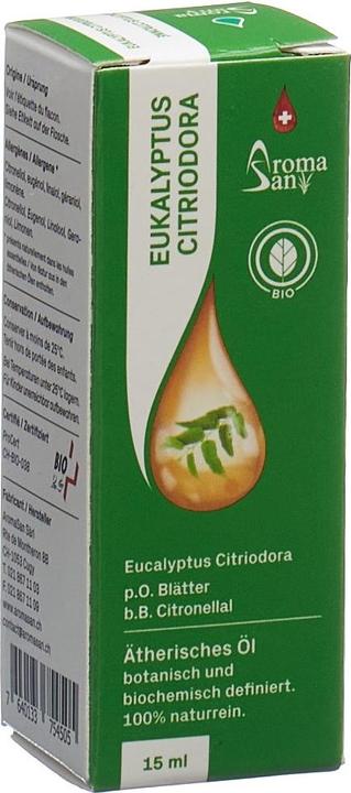 Produktbild AromaSan Eukalyptus Citriodora Bio Ätherisches Öl (15ml)