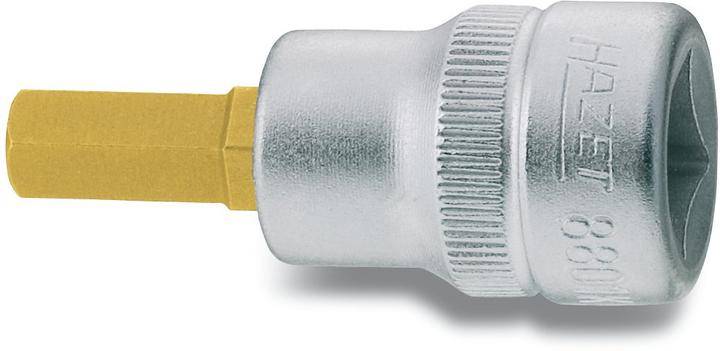 HAZET Schraubendreher-Steckschlüsseleinsatz 8801K-6 ∙ Vierkant10 mm (3/8 Zoll) ∙ Innen Sechskant Pr… (6 mm)