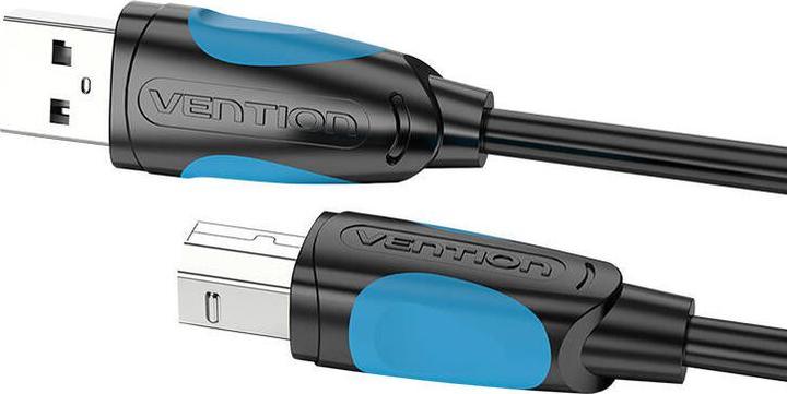 Produktbild Vention USB 2.0 Kabel Typ A-B, schwarz - 3m (3 m, USB 2.0)