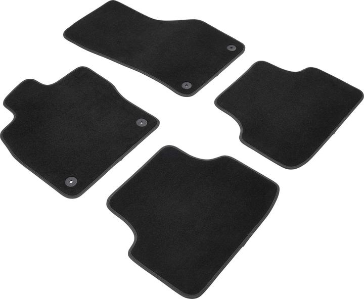 Walser Premium Floor Mats for Skoda Octavia IV 2020-Today, Octavia IV Combi 2019-Today (2 front mats + 2 rear mats)