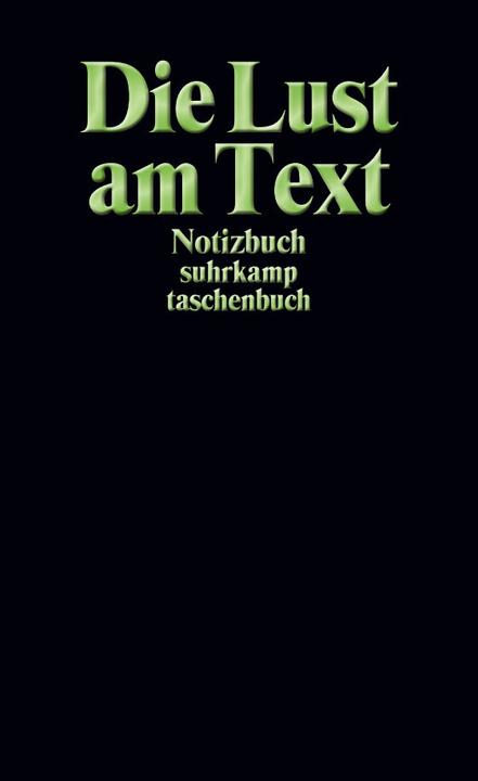 Produktbild Notizbuch taschenbuch. Die Lust am Text (A6, Blanko, Weicher Einband)