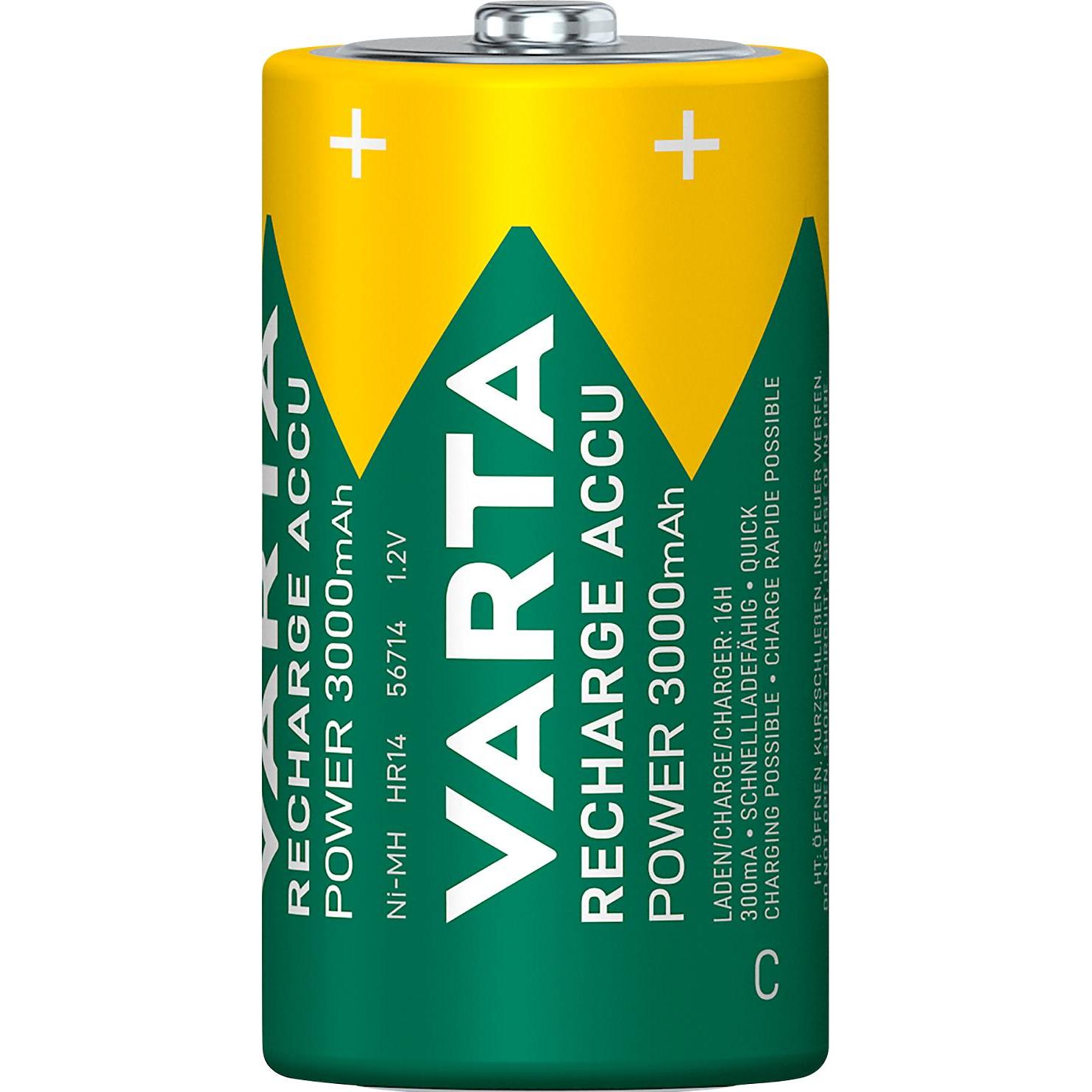 Thumbnail - Varta Recharge Accu Power (2 Stk., C, 3000 mAh), Batterien + Akkus