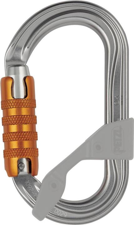 Actual product image Petzl M33a Sln Ok Screw-Lock Carabiner Black