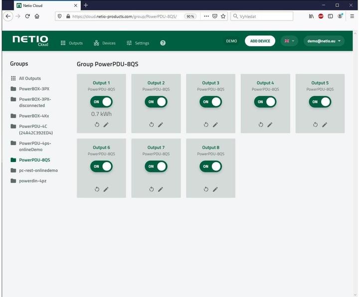 Produktbild Netio PowerPDU 8QS